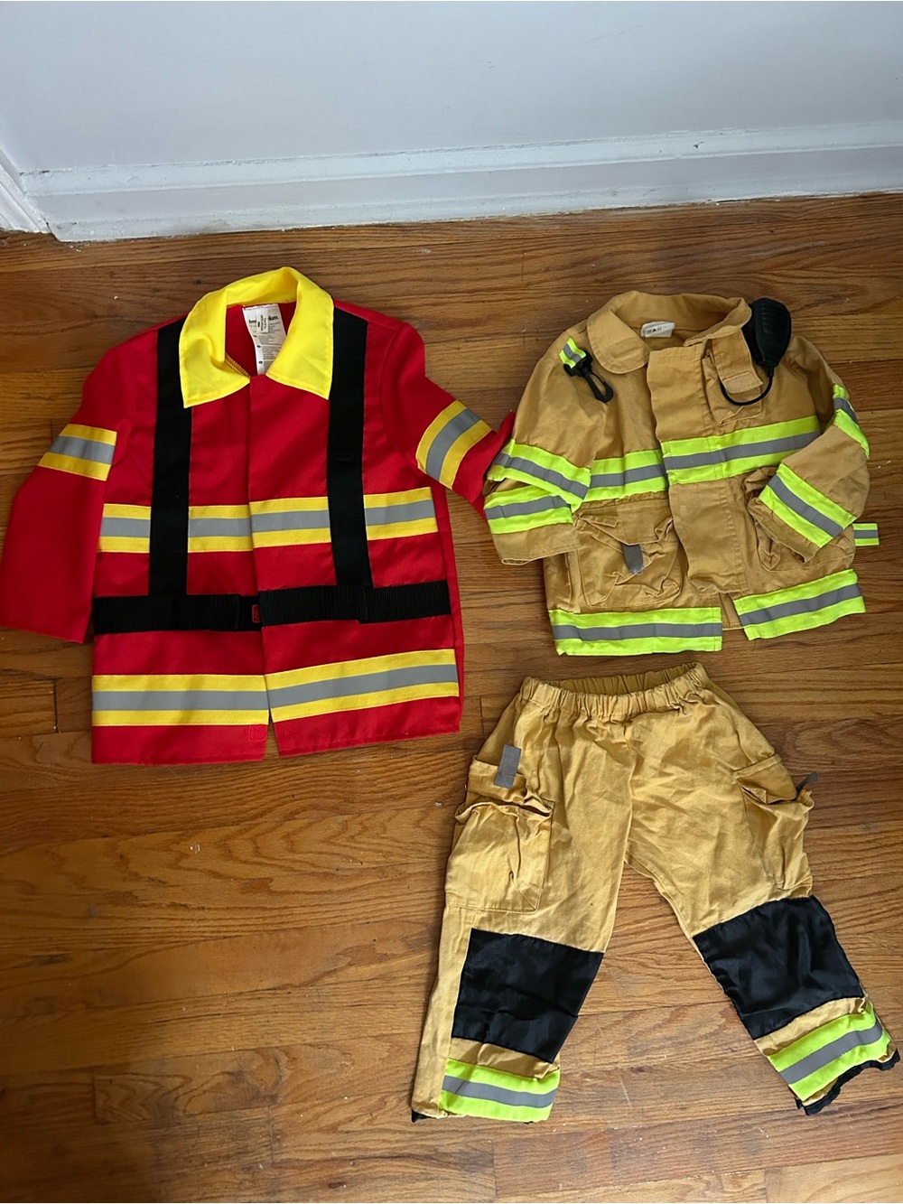 Toddler boy kids firefighters costume Halloween size 3t